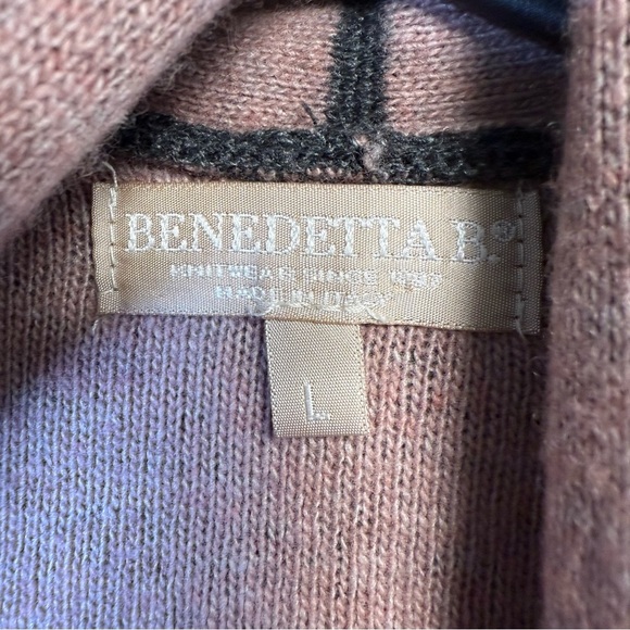 Benedetta B Merino Wool Cashmere Sleeveless Open Front Cardigan Duster - Picture 5 of 5